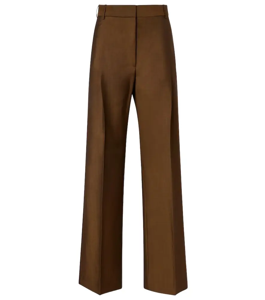 Rohe Róhe High-rise wool and mohair wide-leg pants