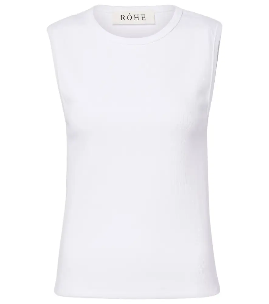 Rohe Róhe Ribbed-knit cotton-blend jersey tank top
