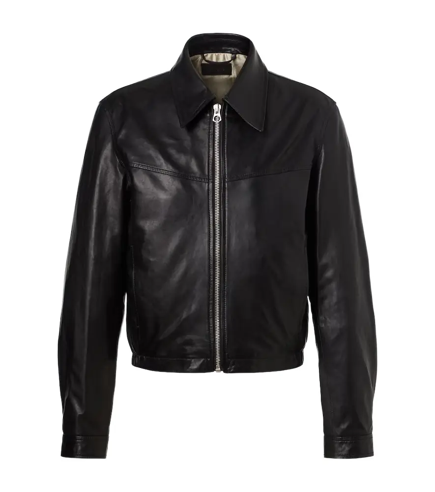 Lemaire Leather blouson jacket
