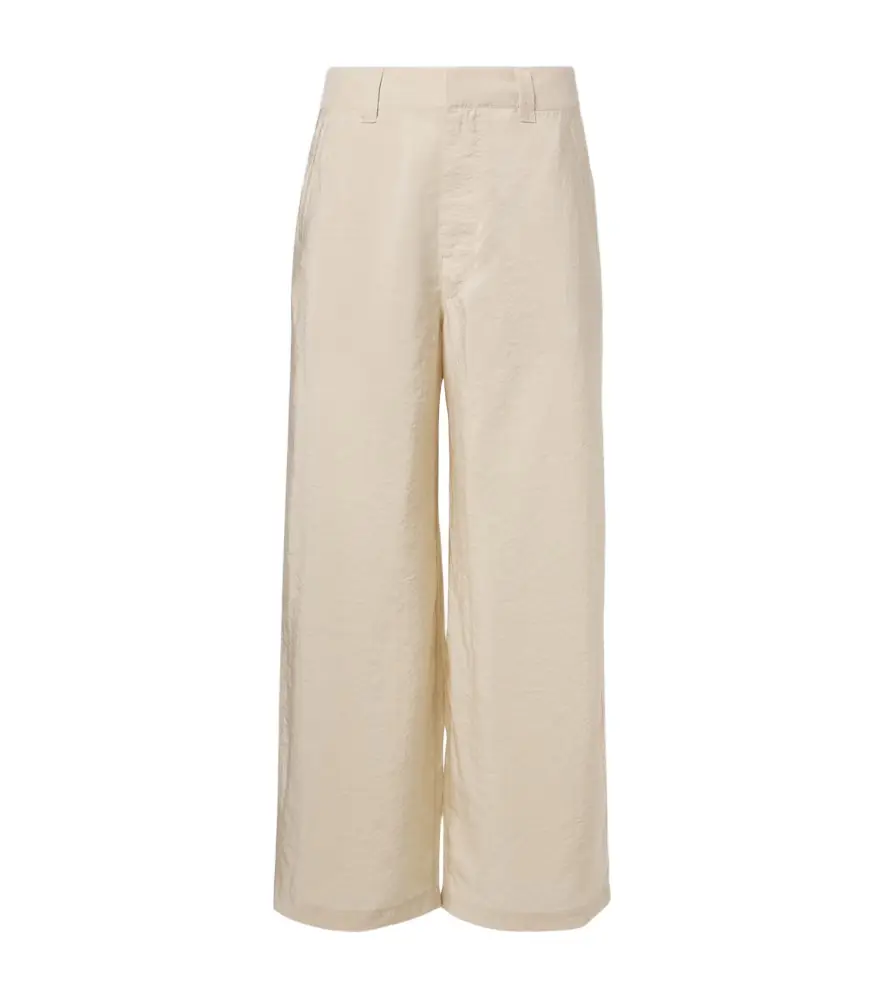Lemaire Silk-blend wide-leg pants