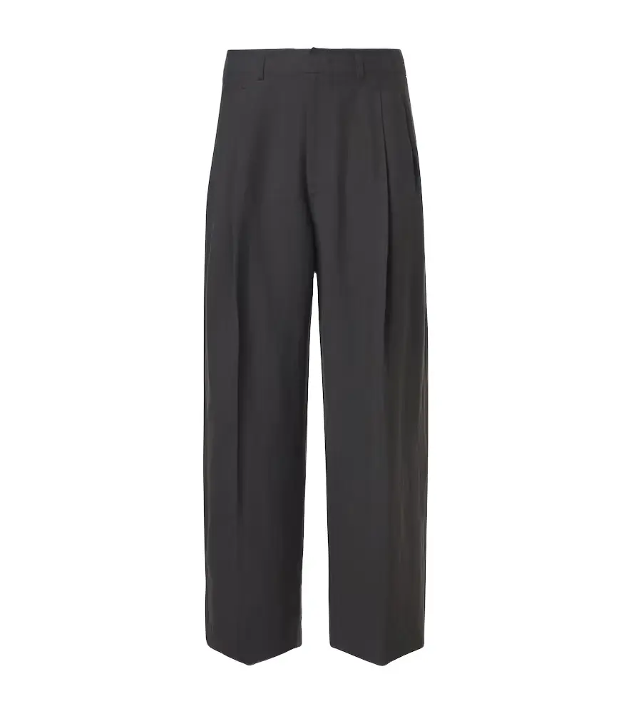 Lemaire Pleated gabardine wide-leg pants