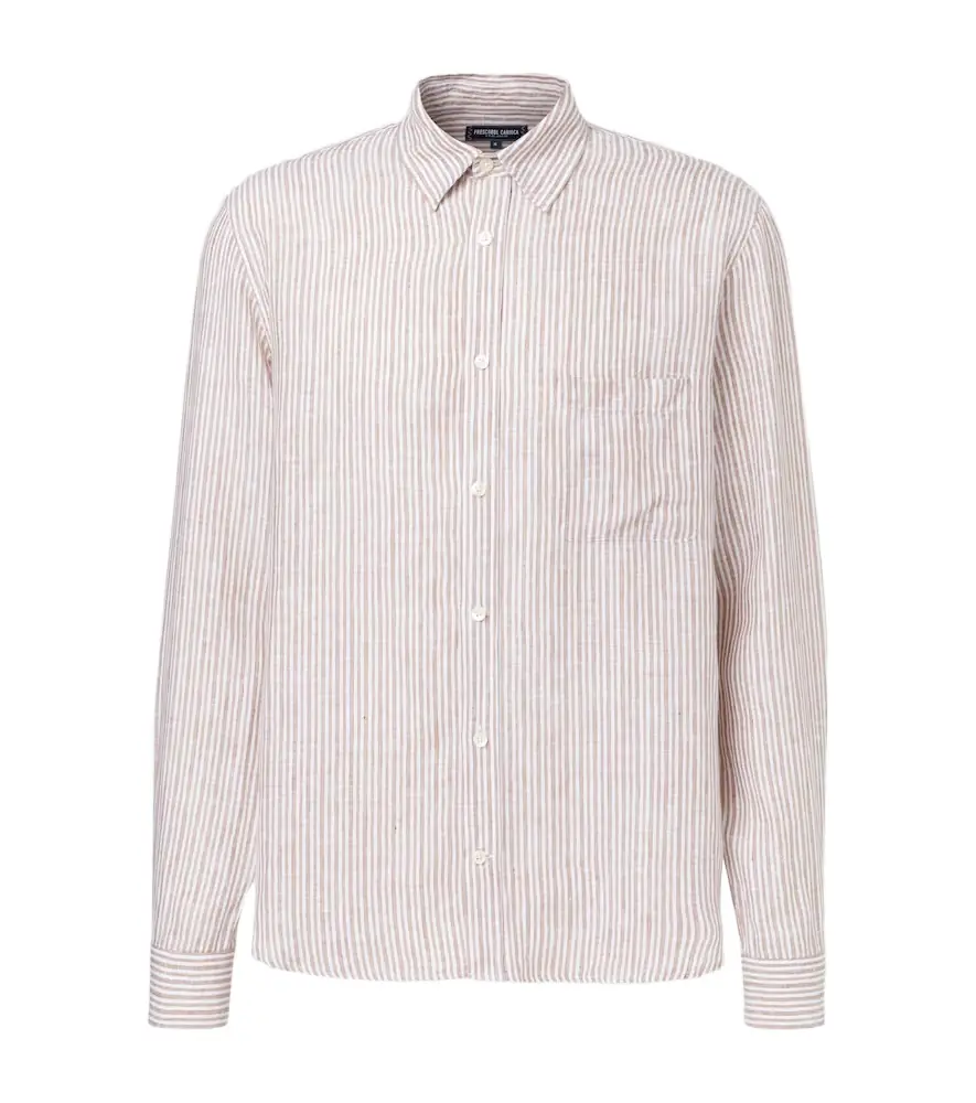 Frescobol Carioca Telles striped linen shirt