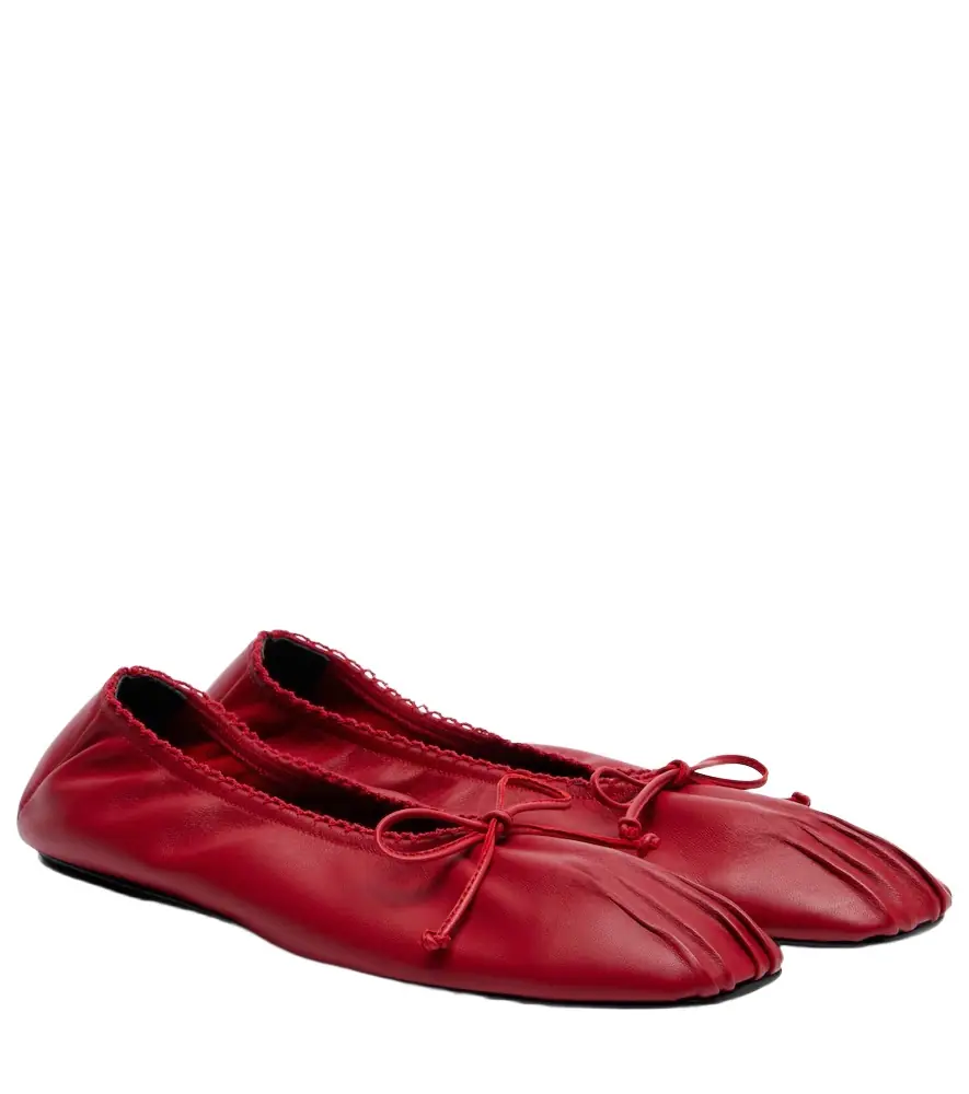 Magda Butrym Bow-detail leather ballet flats - Women's Shoes