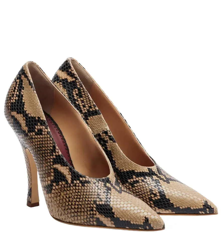 Magda Butrym 115 snake-effect leather pumps