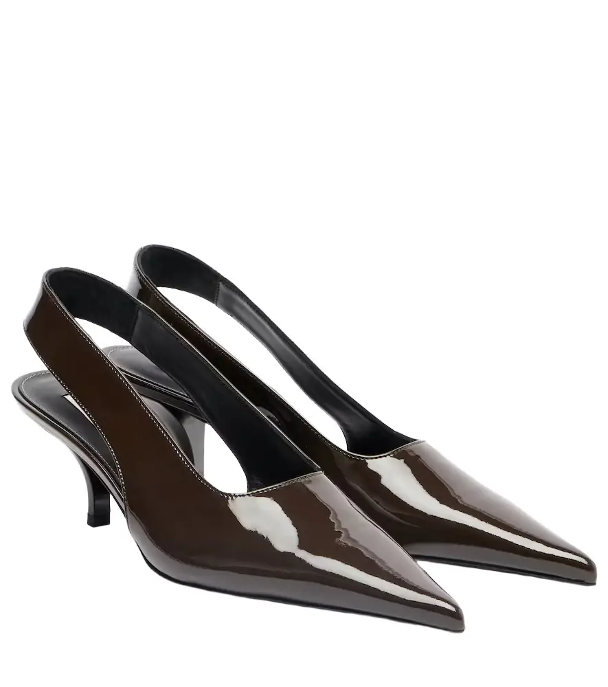 Toteme Patent leather slingback pumps