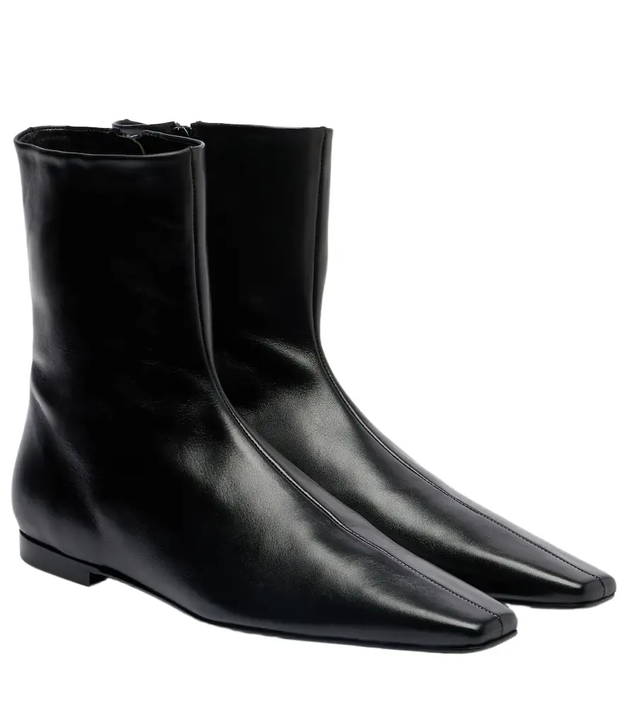 Toteme Leather ankle boots
