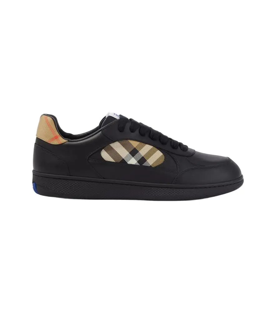 Burberry Terrace  Check leather sneakers