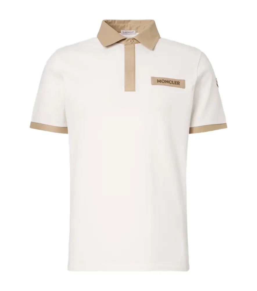 Moncler ogo cotton piqué polo shirt