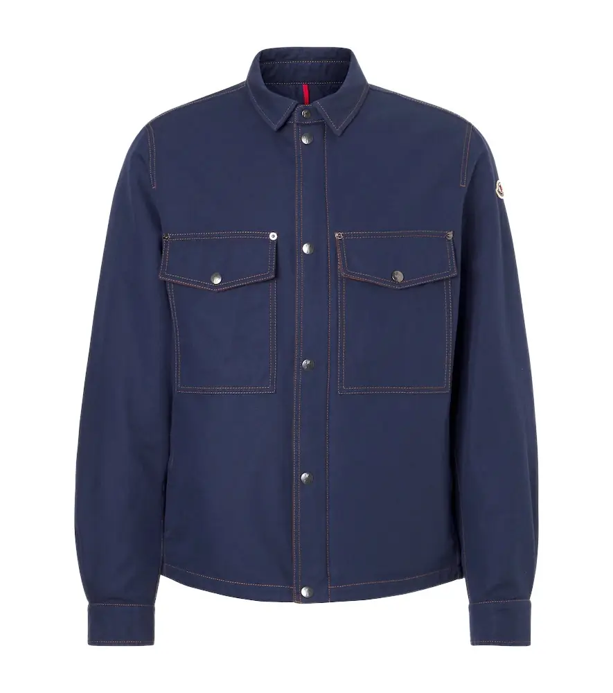 Moncler Cotton and linen field jacket