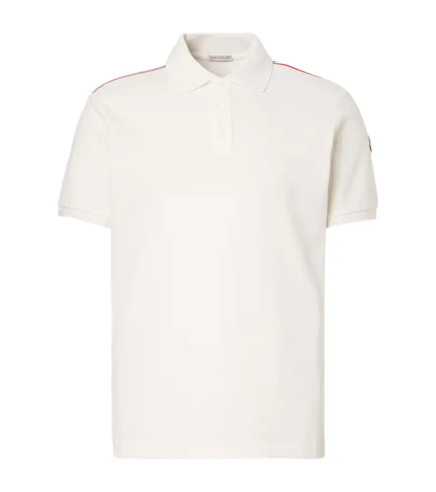 Moncler ogo cotton piqué polo shirt