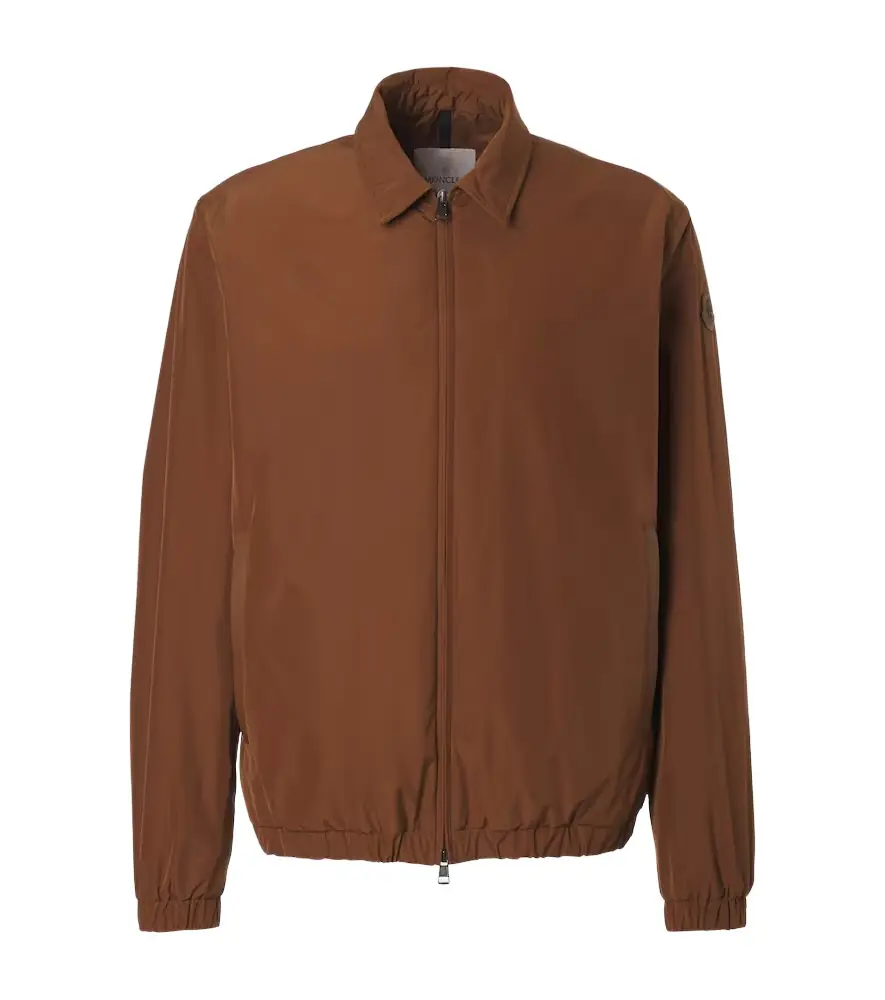 Moncler Socot leather-trimmed blouson jacket