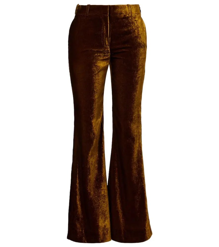 Nina Ricci Velvet flared pants