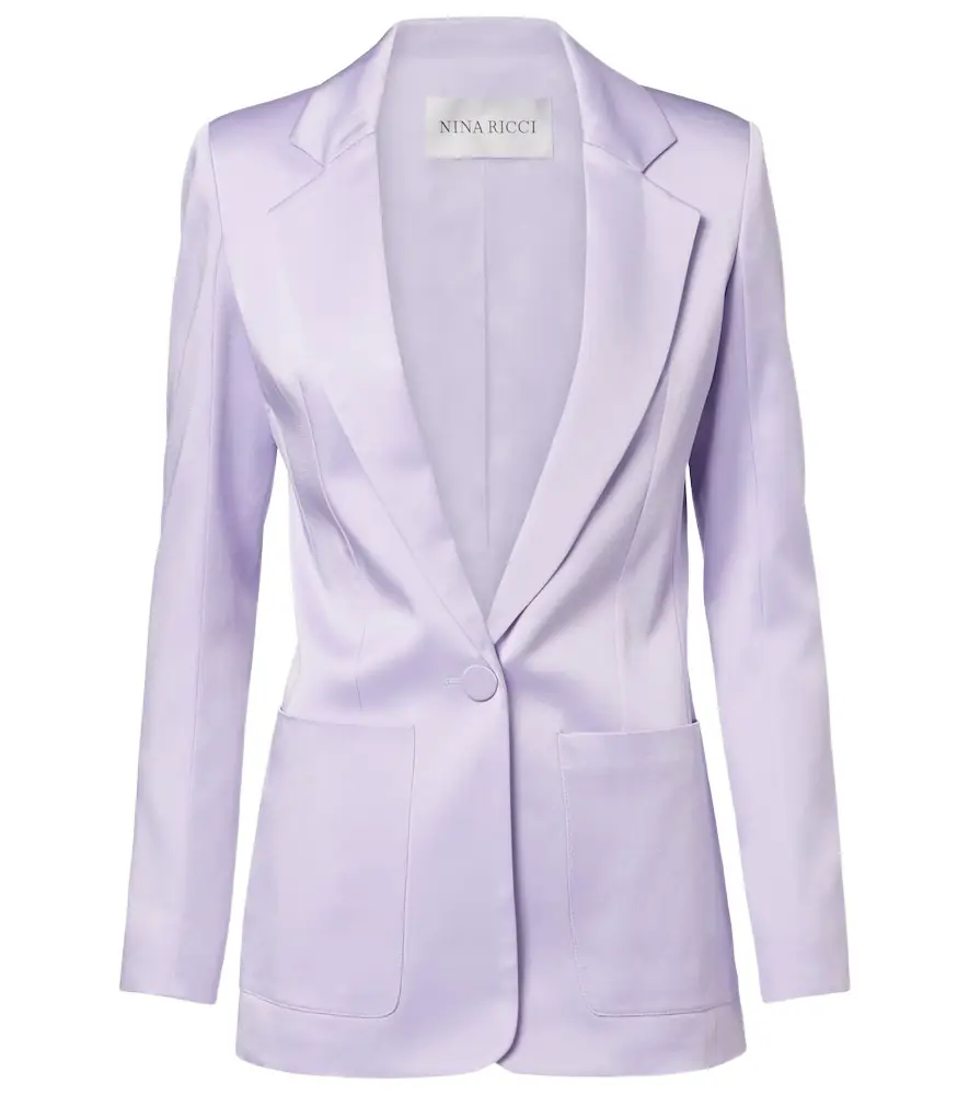 Nina Ricci Crêpe satin blazer
