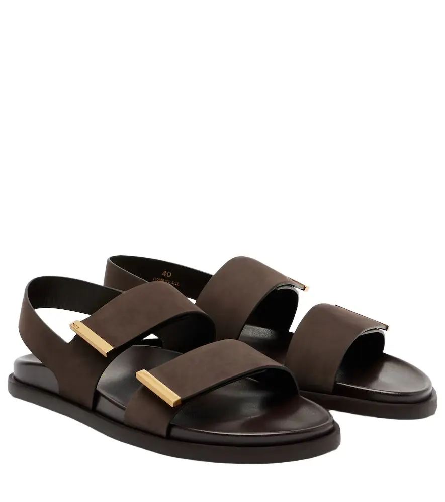 Tod's Suede slingback sandals