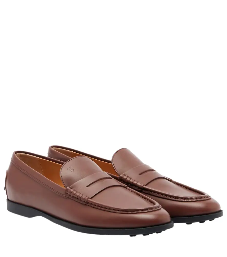 Tod's Gommino leather penny loafers