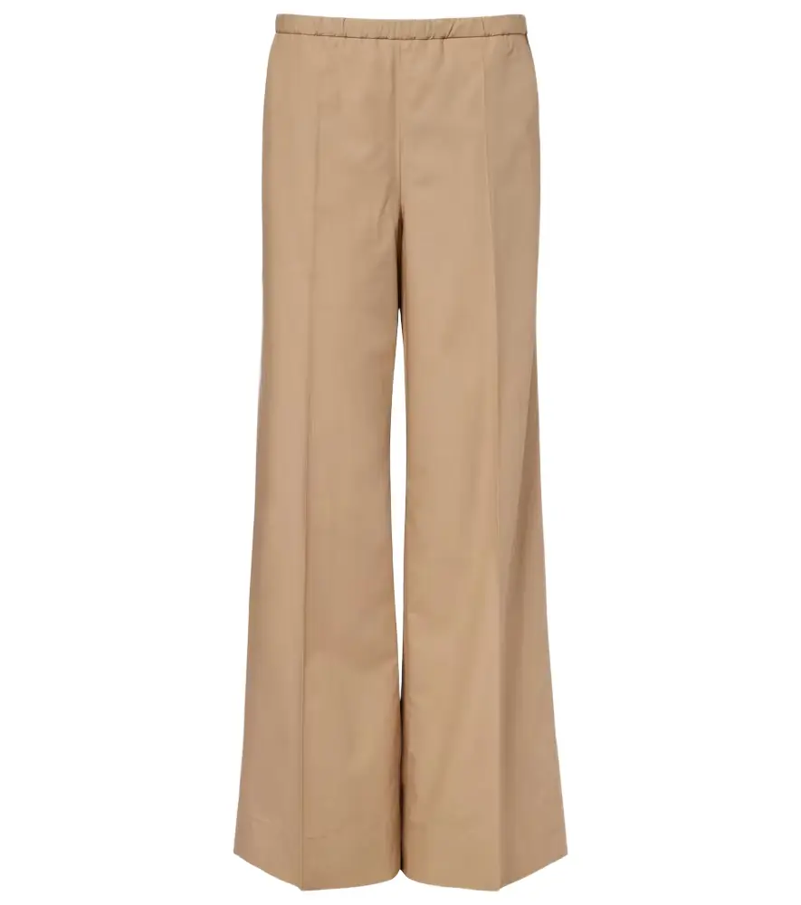 Moncler Cotton wide-leg pants