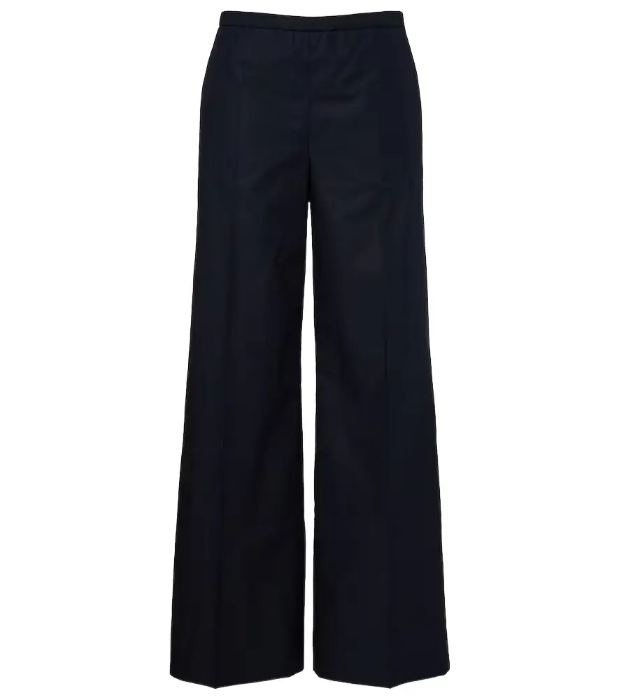 Moncler Cotton wide-leg pants