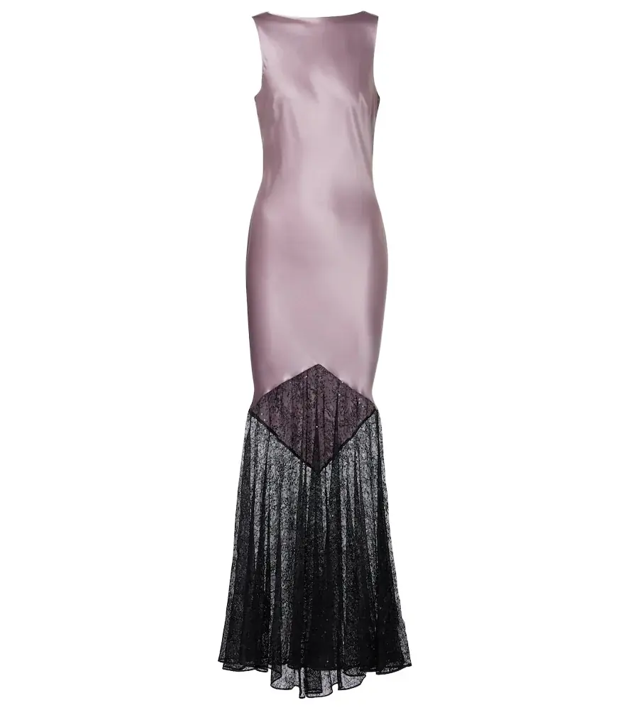 Nina Ricci Silk-blend gown
