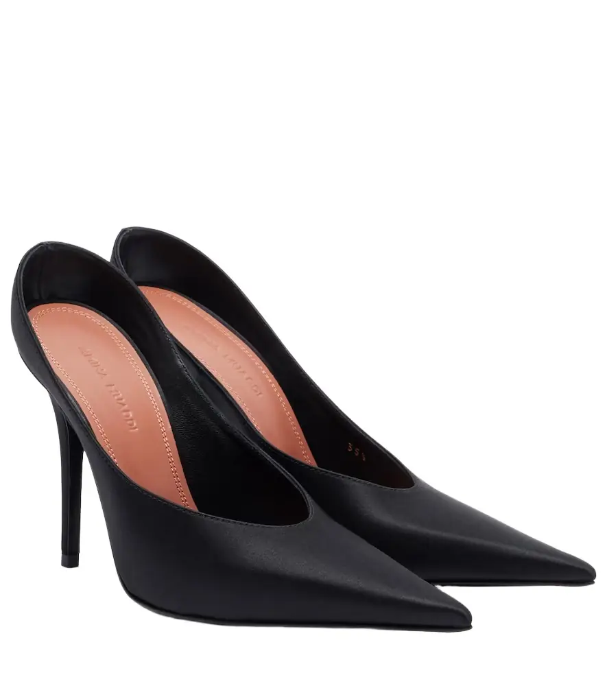 Amina Muaddi Anok satin mules