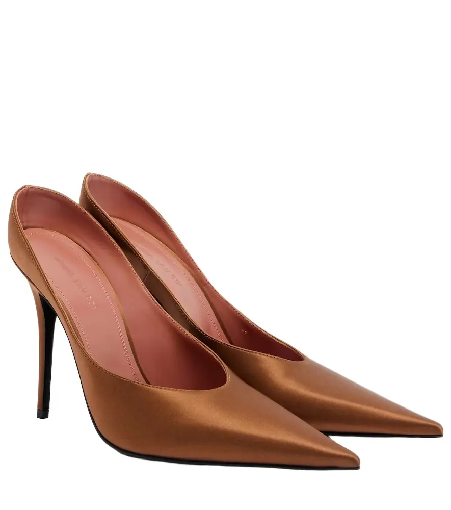 Amina Muaddi Anok satin mules