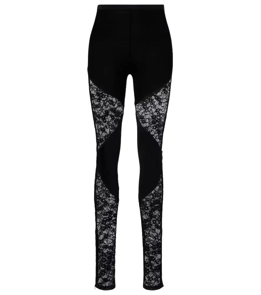 Nina Ricci Lace-trimmed legging