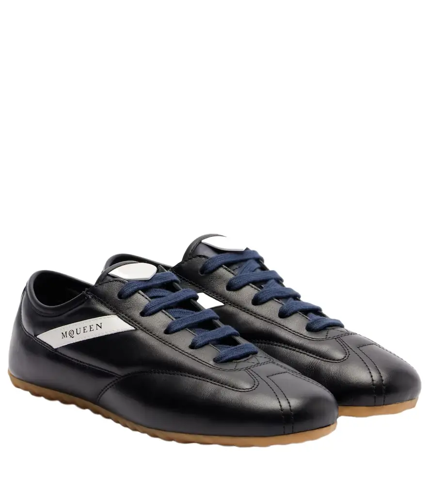 McQueen Boxe leather sneakers