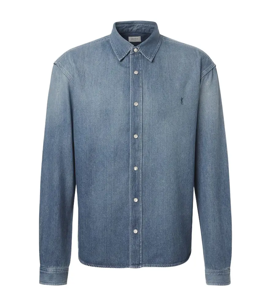 Saint Laurent Cassandre denim shirt