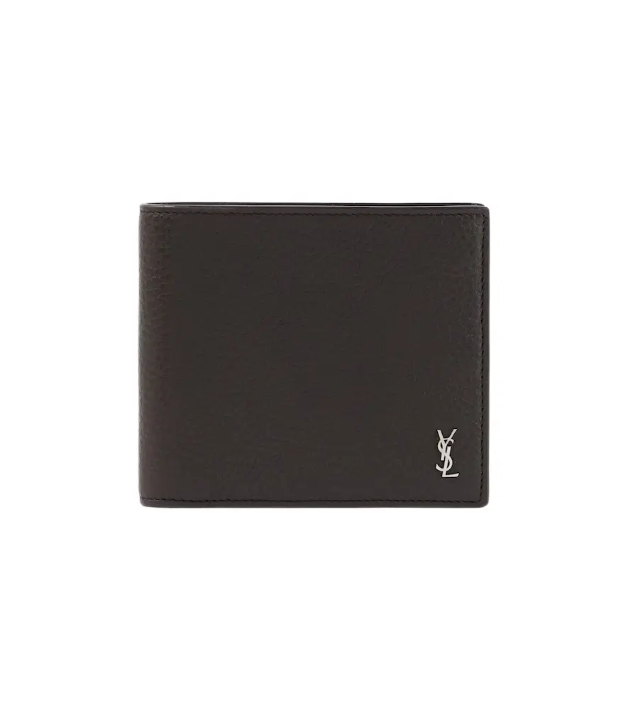 Saint Laurent Tiny Cassandre East/West leather wallet