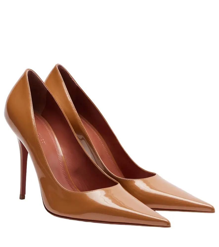 Amina Muaddi Barbara patent leather pumps
