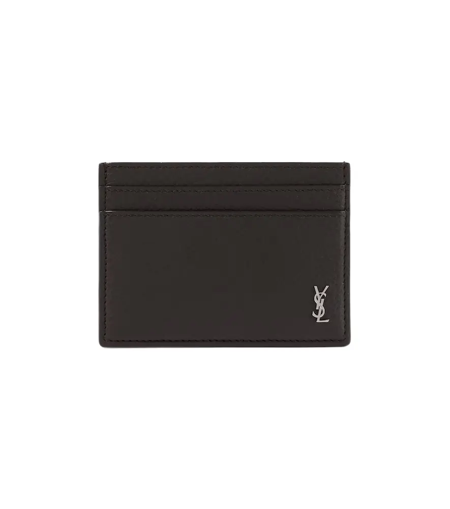 Saint Laurent Cassandre leather card holder