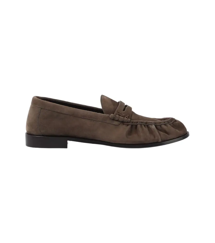 Saint Laurent Le Loafer suede penny loafers