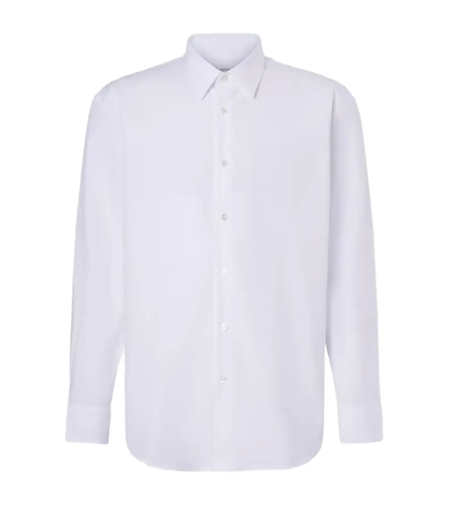 Saint Laurent Cassandre cotton-blend poplin shirt