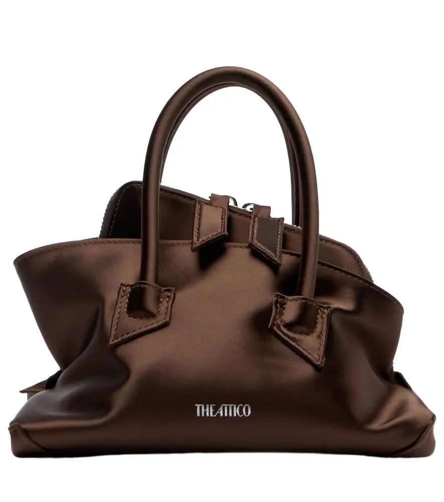The Attico La Passeggiata Mini satin tote bag