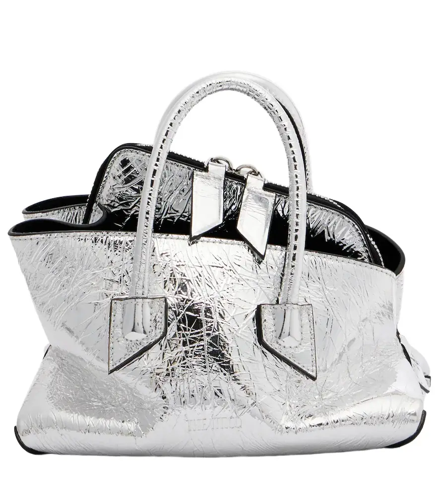 The Attico La Passeggiata Mini leather top-handle bag