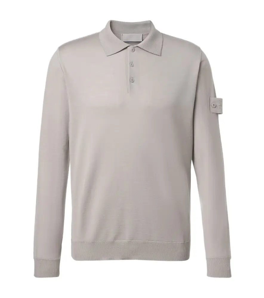 Stone Island Compass virgin wool polo shirt