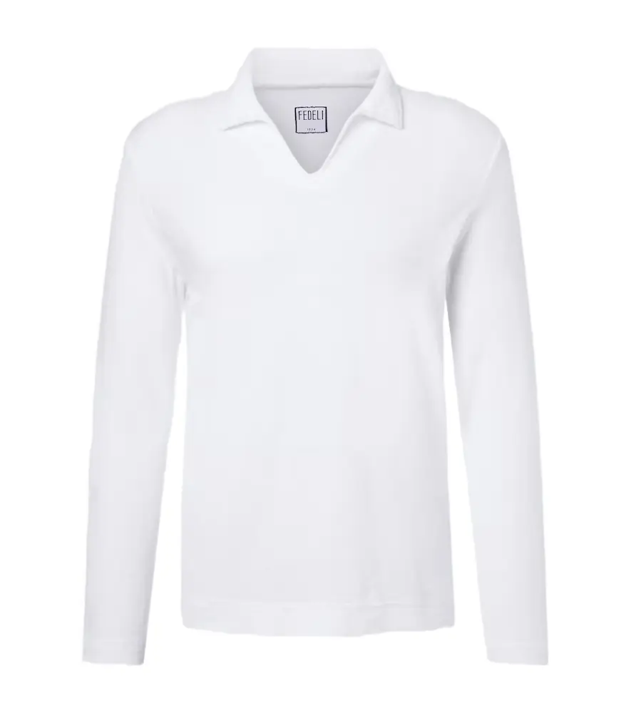 Fedeli Cotton terry polo shirt