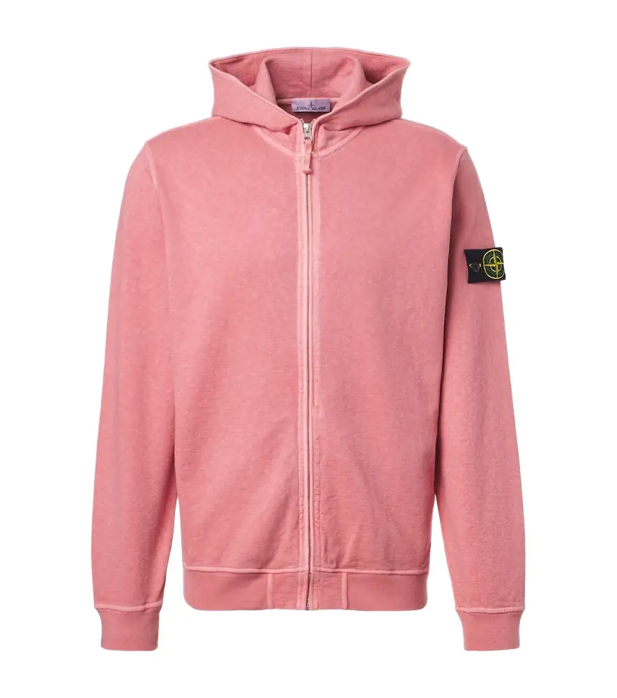 Stone Island Compass cotton zip-up hoodie