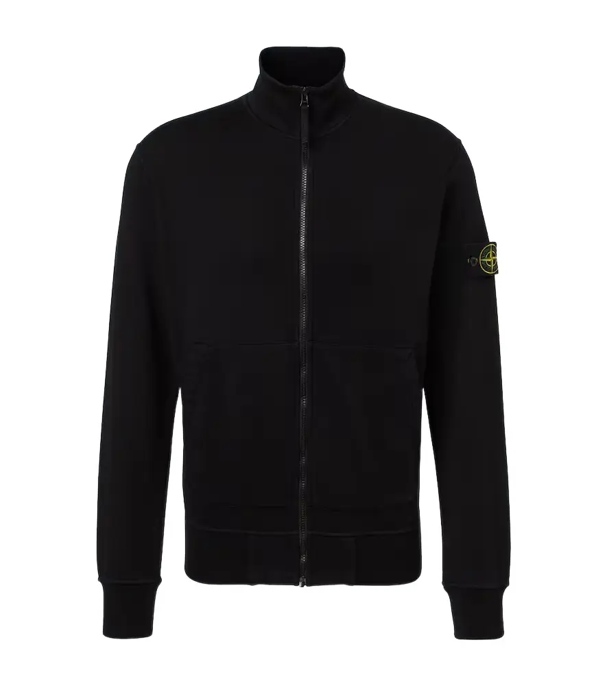 Stone Island Compass cotton half-zip sweater