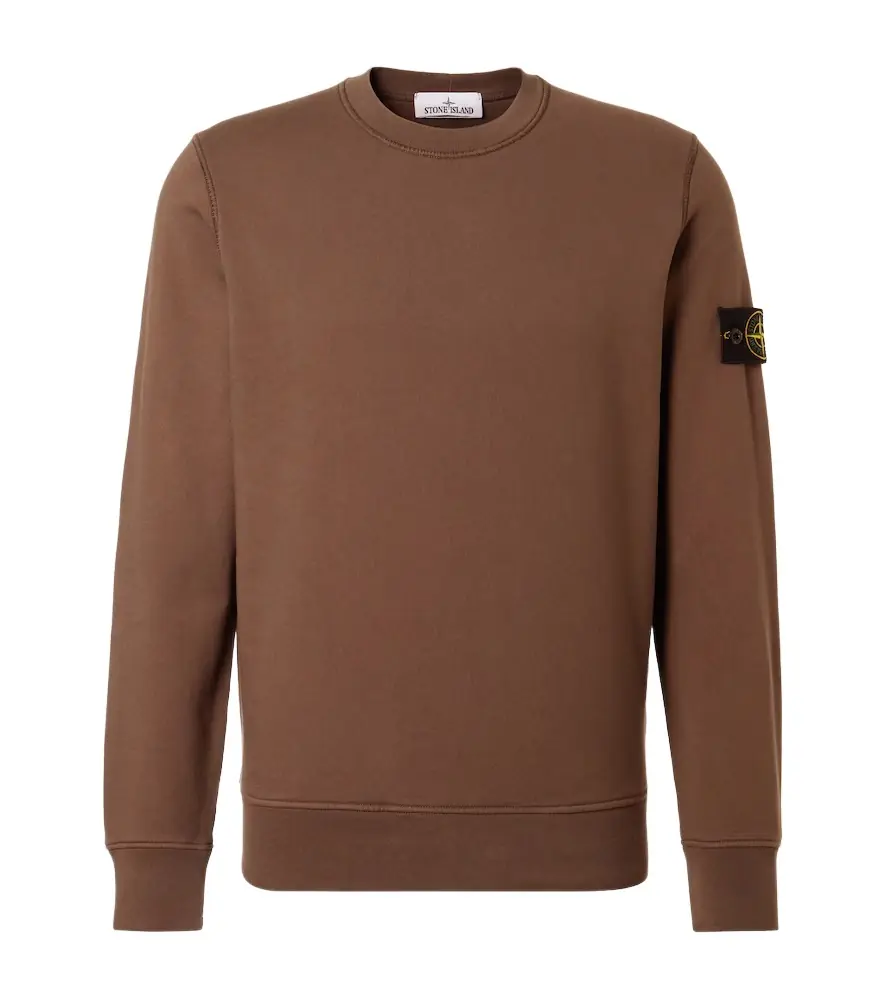 Stone Island Compass cotton fleece sweatshirt