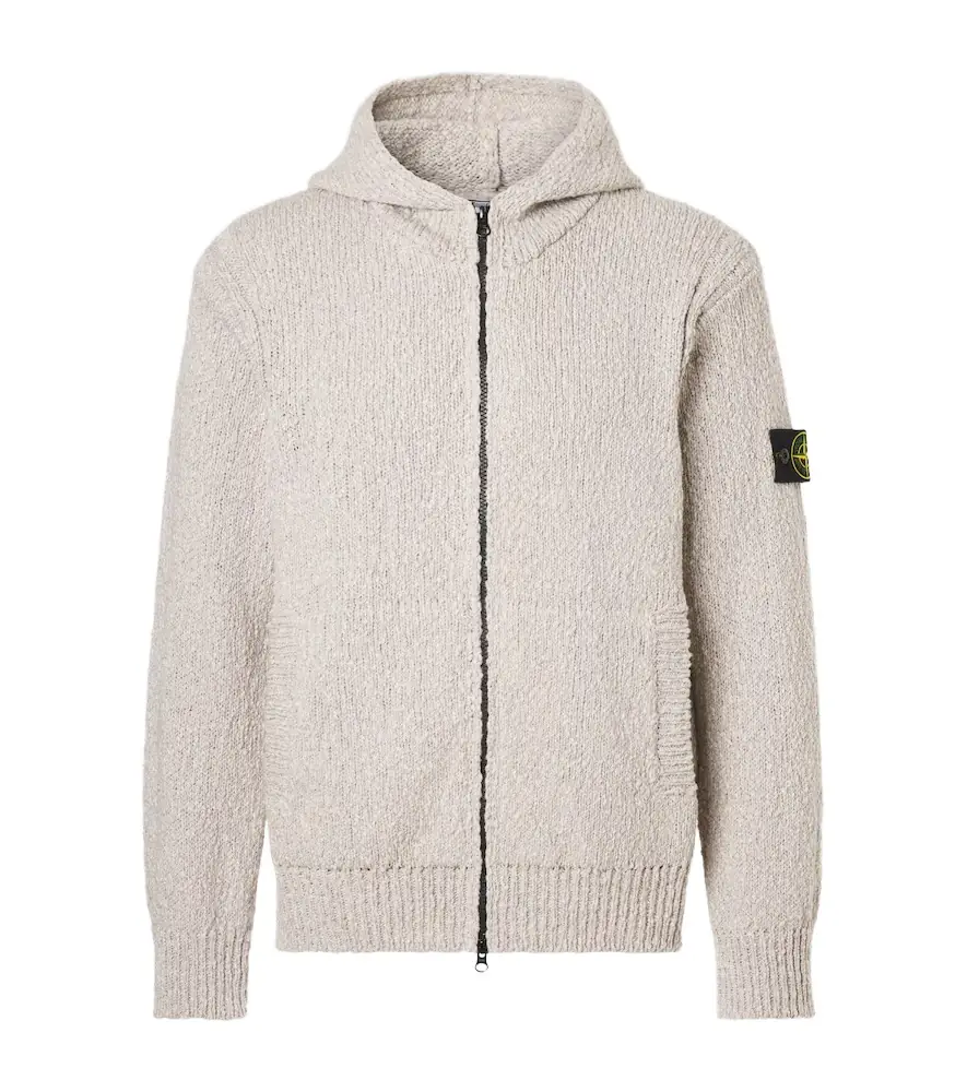 Stone Island Compass cotton zip-up hoodie