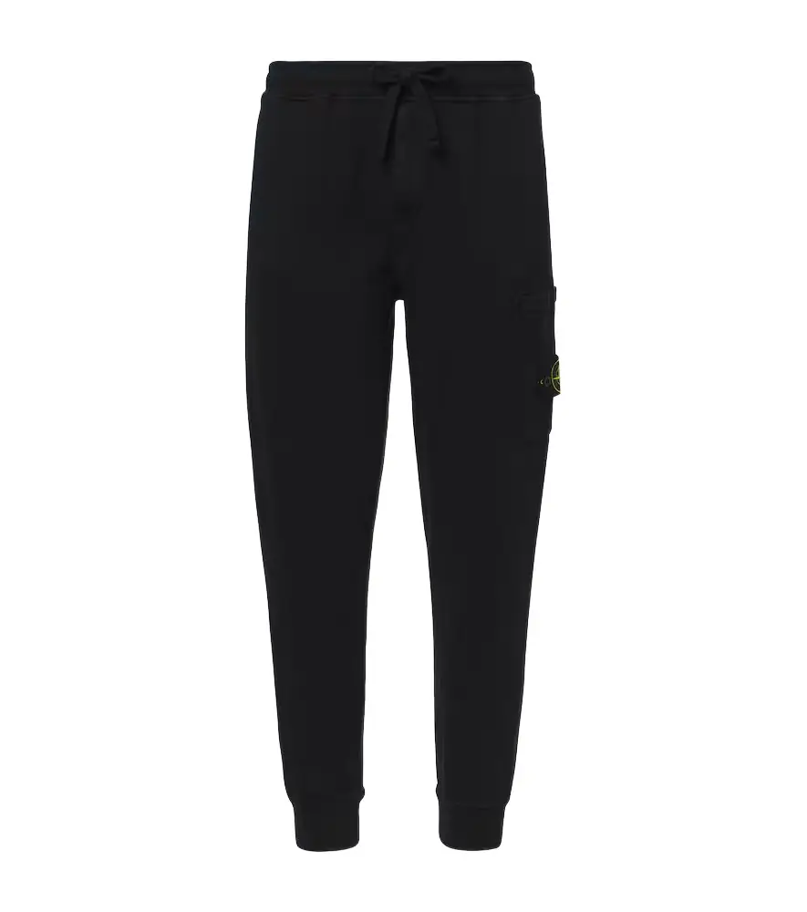 Stone Island Compass cotton fleece sweatpants