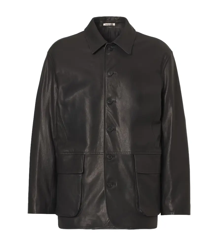 Auralee Leather blouson jacket