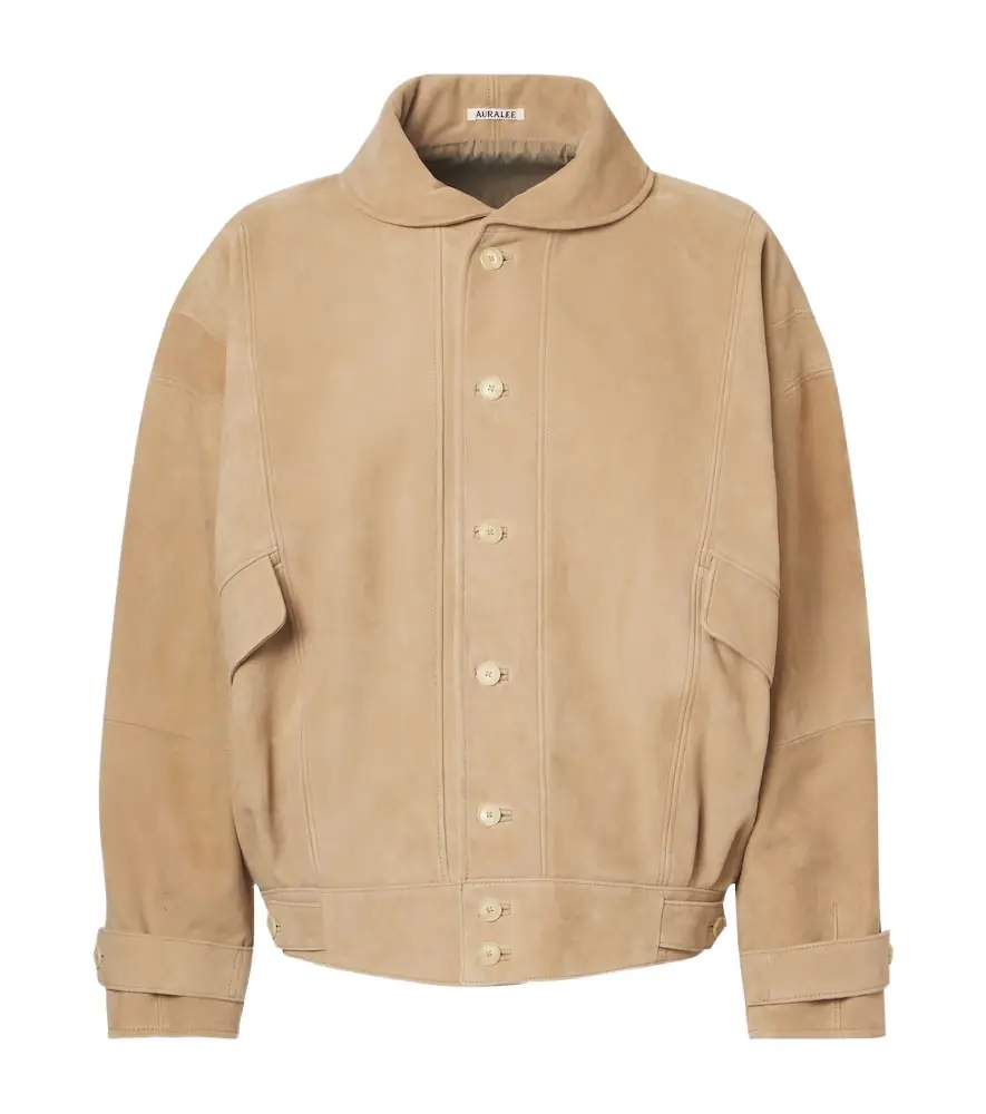 Auralee uede blouson jacket