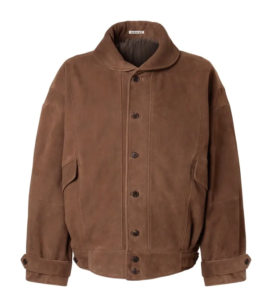Auralee uede blouson jacket