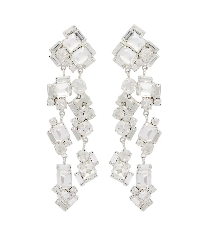 Magda Butrym Crystal-embellished drop earrings