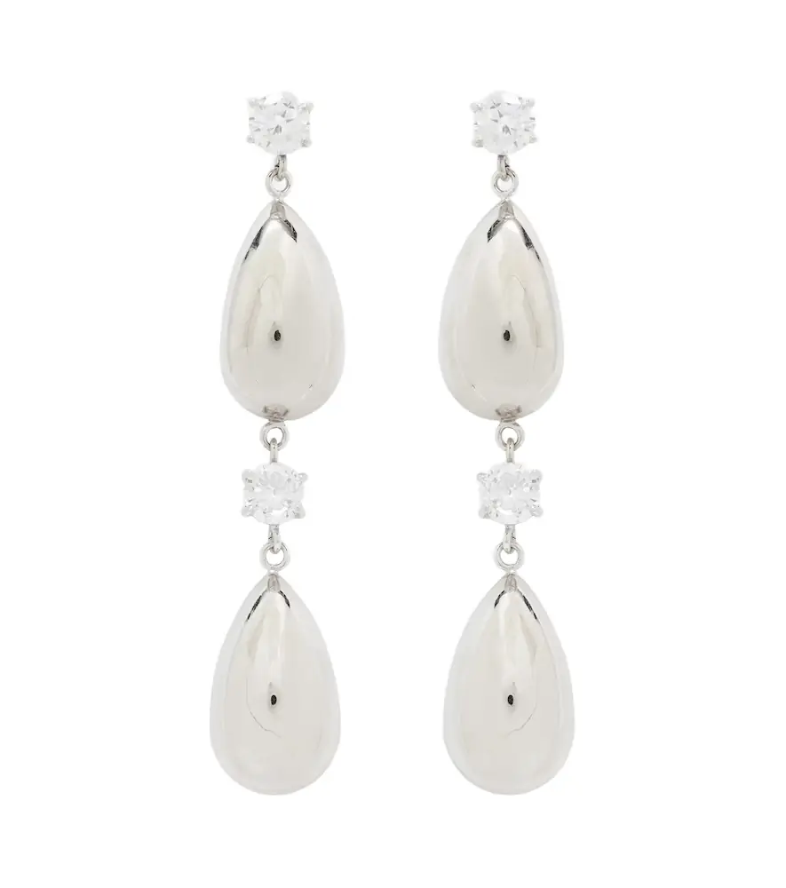Magda Butrym Crystal-embellished drop earrings