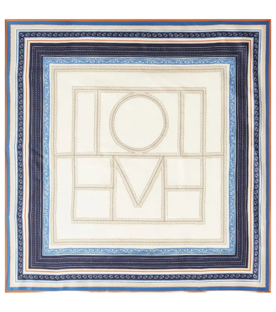 Toteme Printed silk twill scarf