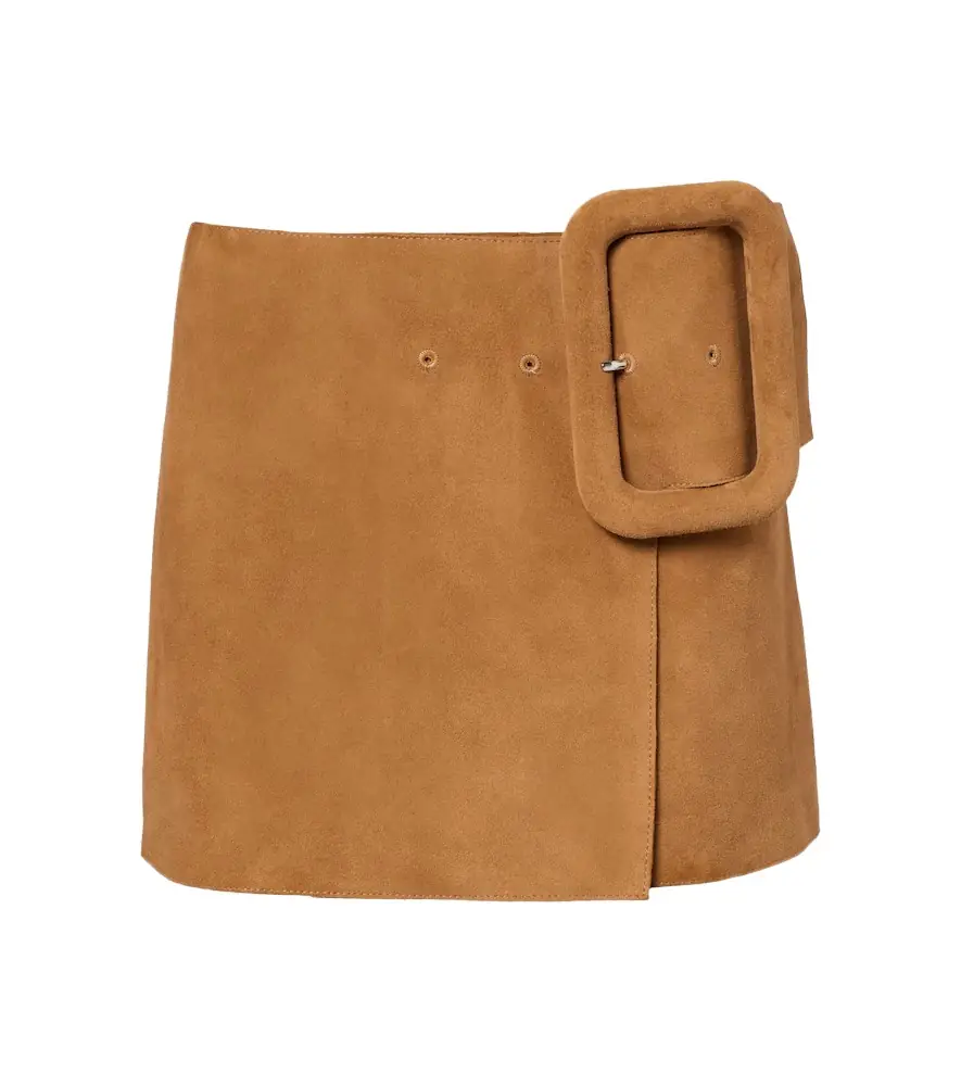 Ami Paris Suede miniskirt