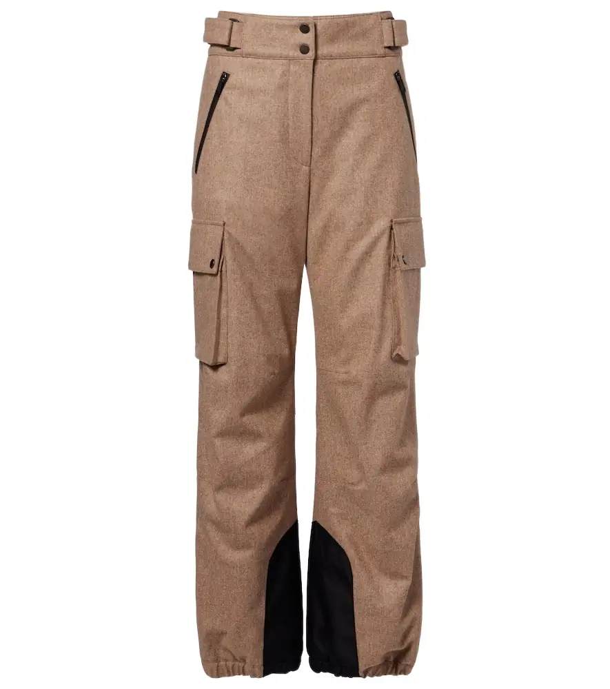 Brunello Cucinelli Virgin wool flannel cargo pants