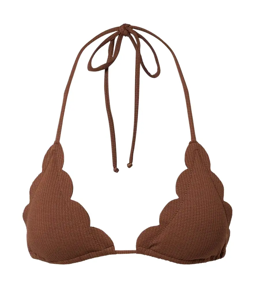 Marysia Broadway scalloped bikini top